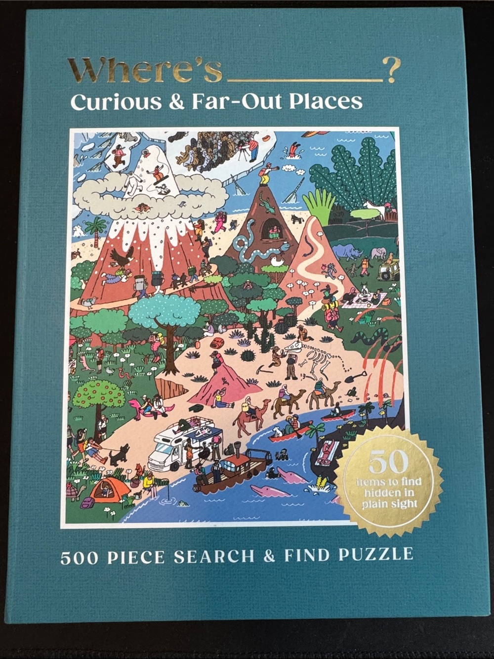Curious and Far Out Places 500 pc puzzle Factory Sealed